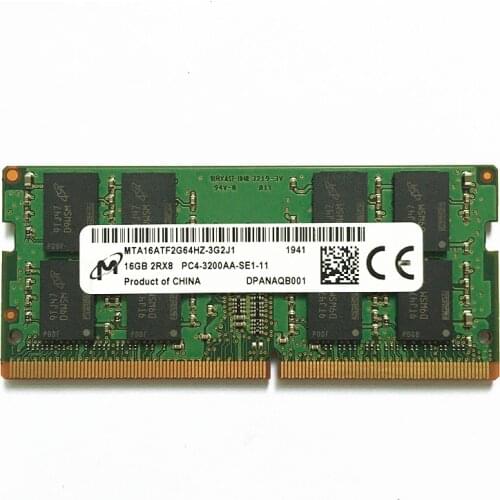 Micron DDR4 RAM 16GB 3200MHZ ddr4 laptop memory 16GB 2RX8 PC4-3200AA-SE1-11 ddr4 3200 16gb laptop ram