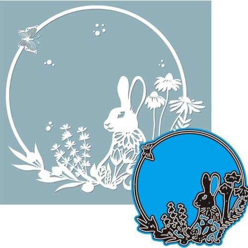 Easter Bunny Flower Metal Cutting Dies Stencil Scrapbooking DIY Album Stamp Paper Card Embossing Decoration