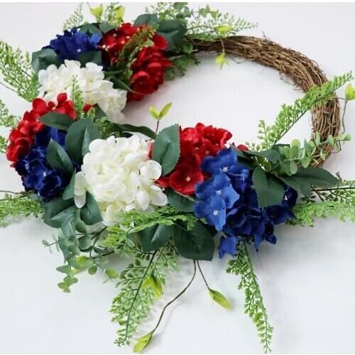 Full or Half Artificial Hydrangea Wreath Wedding Accessories Decor Christmas Party Door Ornaments Farmhouse Home Decor T366
