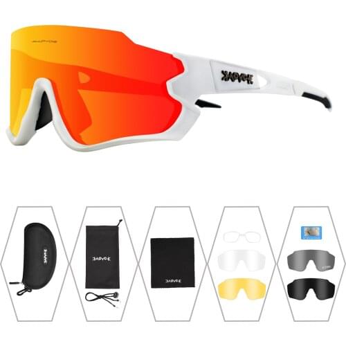 Polarized Cycling Glasses 5Lens Sports Goggles MTB Bike Glasses Running Fishing Riding Gafas Ciclismo oval Sunglasses