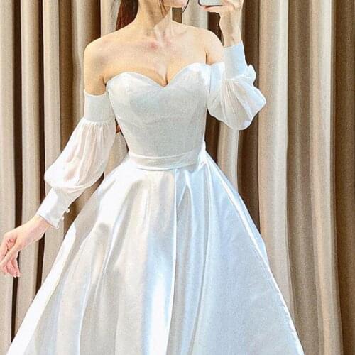 Wedding Sleeves White Detachable Bridal Bicep Midum Length Sleeves Elbow Loose Style Tulle Elegant Wedding Accessores Gloves