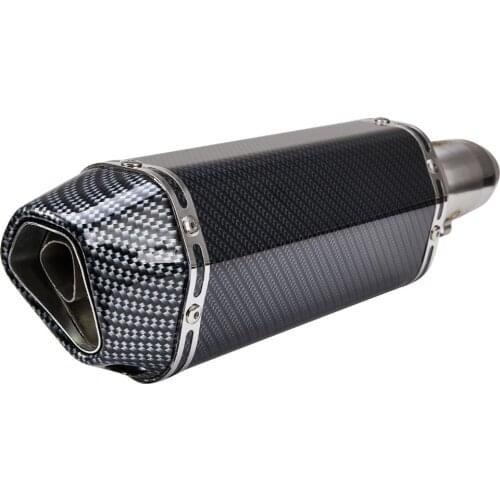 For KAWASAKI 400 Universal Motorcycle Exhaust Pipe With Muffler For KAWASAKI NINJA 400 Moto Bike DB Killer For YAMAHA MT07 MT09