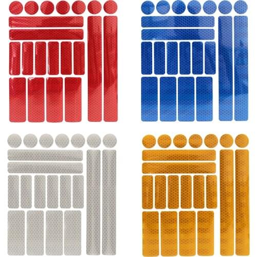 Cycling Safety Stickers Night Motorcycle Reflective Stickers Acrylic Self-Adhesive Bike Decorative Anti-Collision Warning Strip