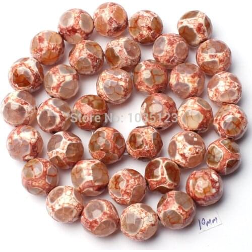 High Quality 10mm Pretty Natural Multicolor Agates Onyx Faceted Round Shape Loose Beads 15" Jewellery Making w1846