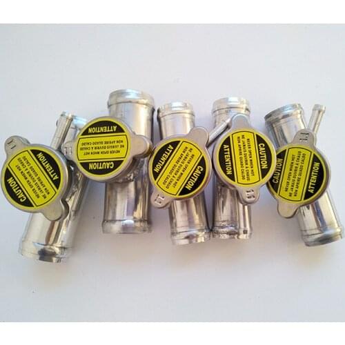 Hot Selling Factory Outlet 1-1/2" 32mm aluminium In Line Radiator Hose Filler Neck/Cap