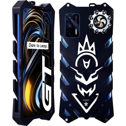 Zimon Armor II Aviation Metal Case For OPPO Realme GT Bumper Powerful Case Shockproof Aluminum Bumper Back Cover Case