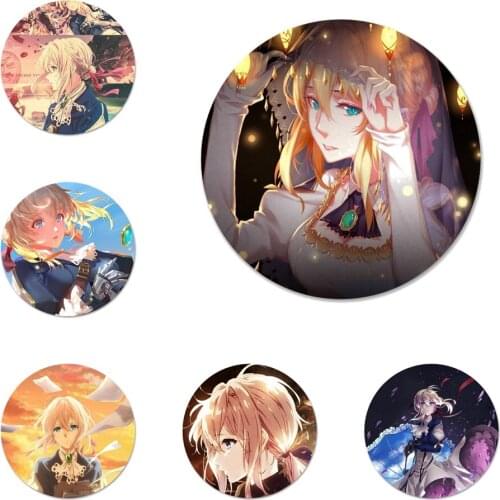 58mm Violet Evergarden Icons Pins Badge Decoration Brooches Metal Badges For Backpack Decoration