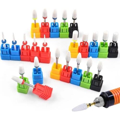 1Pcs Ceramic Nail Drill Bits 3/32'' (2.35mm) Acrylic Nail File Drill Bit for Manicure Pedicure Cuticle Gel Nail Polishing