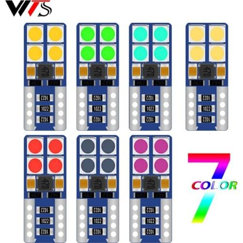 2PCS T10 W5W 168 2825 194 LED For Car Accessories 192 Bulbs Canbus No Error 12V 6000k White Orange Red Auto Lamps Reverse Lights
