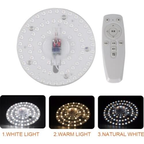 220-240V 5730SMD LED Module Source Ceiling Light Brightness Adjustable Remote Control Three Colors 72W Super Bright Ceiling Lamp
