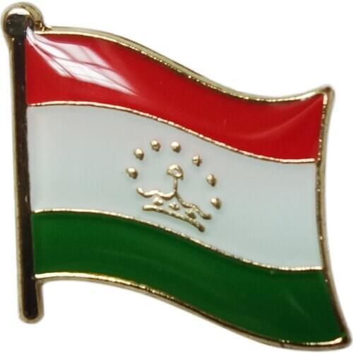 Tajikistan 300+ Country Flag Lapel Pin Enamel Badge brooch Jeans shirt bags Cool Jewelry Gift for girl n boys (10pcs/lot)