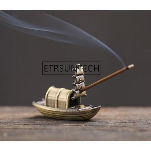 50pcs Creative Ship Boat Shape Incense Burner Stick Holder Incense Base Plug Fragrance Furnace Plate Stand Home Decoration