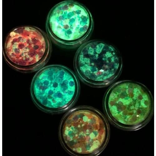 6 Colors Glitter Sequins UV Epoxy Resin Mold Filling Material Nail Art Decoration DIY Crafts Shinning Flakes Filler