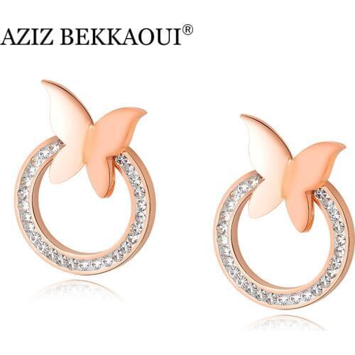 AZIZ BEKKAOUI Women's Gold Earrings