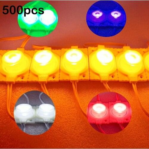 FREE DHL 500pcs/lot,Epistar chip 1.5 W LED Module 1 LED with lens 30 degree,DC12V advertising/billboard light