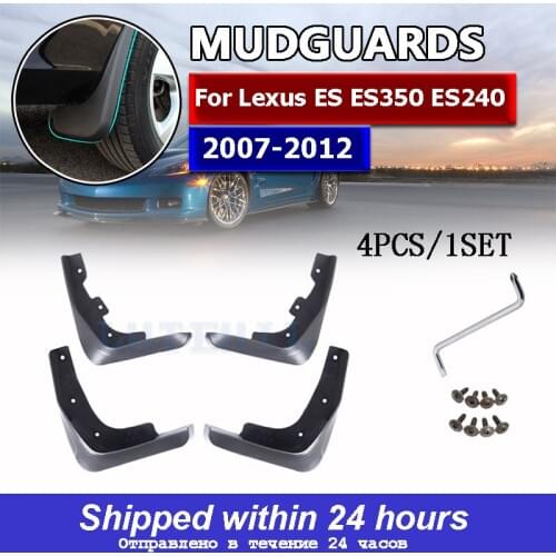 For Lexus ES ES350 ES240 2007-2012 Mudflaps Splash Guards Front Rear Mud Flap Mudguards Fender 2008 2009 2010 2011 Set Mud Flaps