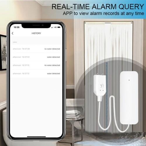Home Alarm Water Leakage Alarm Independent WIFI Water Leak Sensor Detector Flood Alert Overflow Security Alarm System