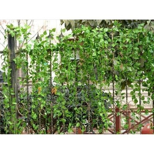 Artificial Ivy Leaf Artificial Fake Hanging Vine Plants Green Leaves Garland Plants Vine Fake Foliage Home wall Decorations