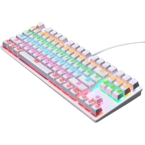 87 Keys Gaming Mechanical Keyboard Computer Game Office Notebook Professional Gamer Keyboard For Win Xp /7/8/10 Mac Above 10.2