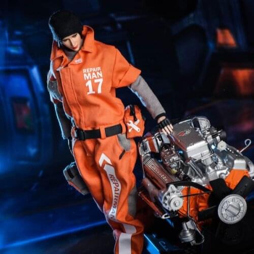 Vstoys 18XG15 1/6 Repairman Jumpsuit Costume for 12inch Collectible Action Figure Agent Cosplay Doll DIY Hobby Gift
