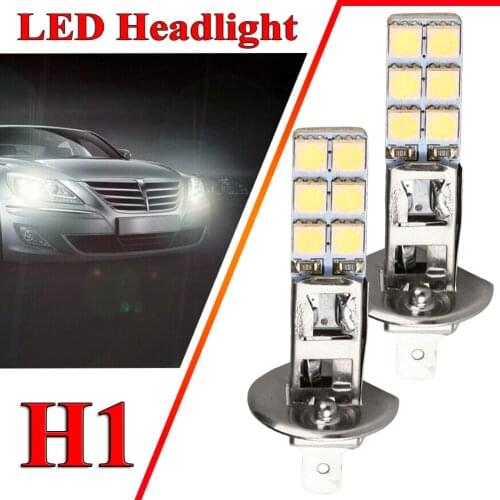 2PC NEW H1 6000K Super White 55W LED Car Headlight Bulbs Kit Fog Driving Light Car Accessories Auto Led Led Lights