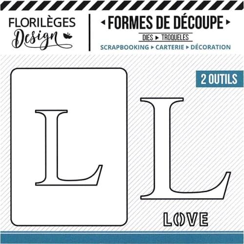 L Letter Metal Cutting Dies for DIY Scrapbooking Photo Album Decorative Embossing PaperCard Crafts Die 2021