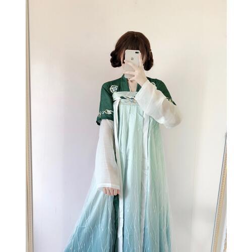New Chinese Traditional Women Hanfu Dress Fairy Princess Dresses Hanfu Folk Dance Clothing Tang Dynasty Ancient Costume SL1403