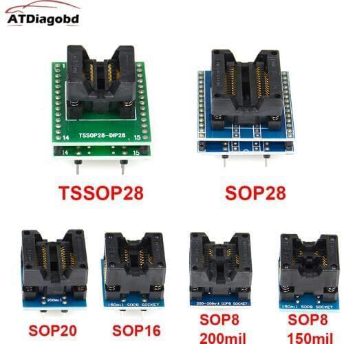 AdapterTSSOP28 SSOP28 SOP28-DIP28 adapter SOP20 SOP16 SOP8 150mil 200mil to DIP8 adapter compatible tssop20 ssop20 tssop8 socket