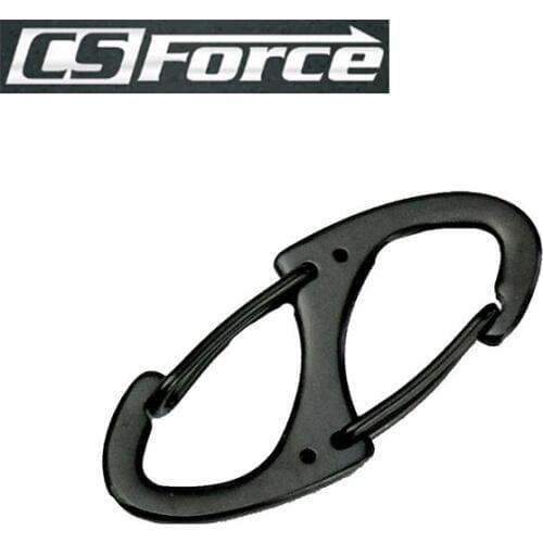 8 Shape Mini Portable Metal Carabiner Snap Ring EDC Tool Release Buckle Hook Keychain Rope Buckles Multi Tool Hiking Accessory