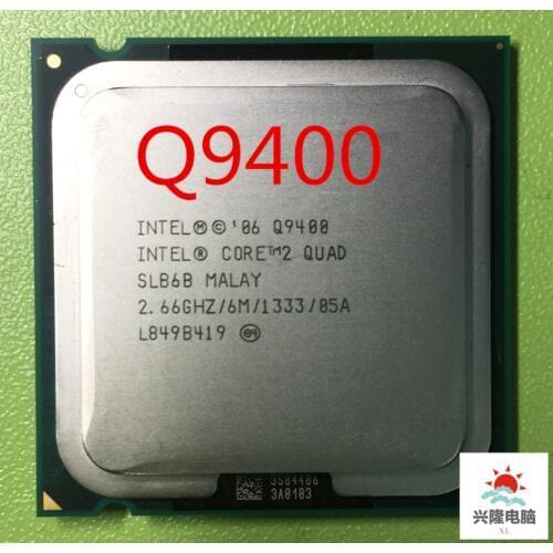 Intel Core 2 Quad Q9400 q9400 CPU Processor (2.66Ghz/ 6M /1333GHz) Socket 775 Desktop CPU