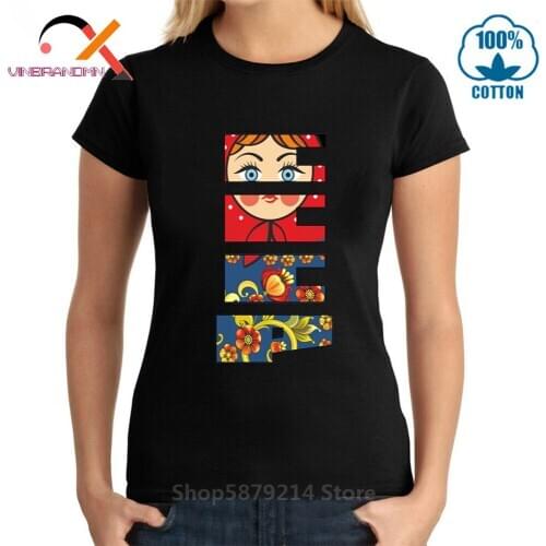 Russia Yuri Gagarin Tees Russian Seal Casual Top Babushka Matroschka Socialism CCCP T-Shirt Women Funny CCCP Logo Hipster Tshirt