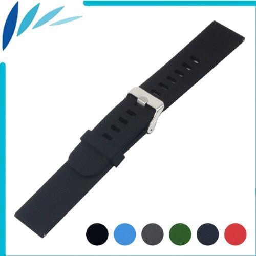 Silicone Rubber Watch Band 18mm 20mm for DW Daniel Wellington Stainless Steel Pin Clasp Strap Quick Release Loop Belt Bracelet
