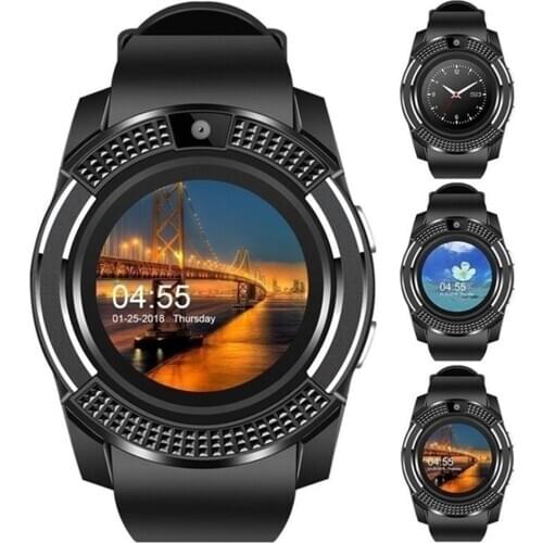 V8 Smart Watch Men Bluetooth Sport Watches Women Ladies Rel gio Smartwatch with Camera Sim Card Slot PK DZ09 Y1 A1