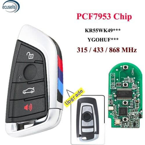 Smart Remote Key for BMW F-Series CAS4 CAS4+ System X3 X4 M2 M3/M4 2011-2017 315/433/868mhz with 7953P Chip Black