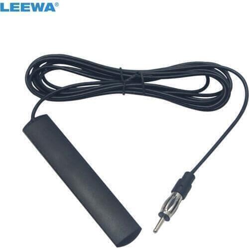 LEEWA 5pcs Universal Car Radio FM Antenna Signal Amplifier Antenna with 3m Cable For Vehicle Boat Signal Enhance Antenna #CA6177