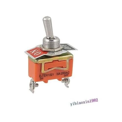 10pcs AC 250V 15A ON-OFF SPST 2 Position 2-Pins Toggle Switch