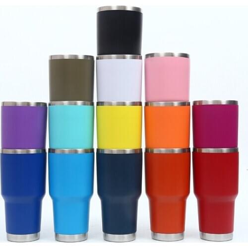 30oz auto mug double layers heat preservation stainless steel coffee tumbler with lid