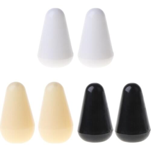 New 6pcs Guitar Parts 3 Way Toggle Switch Knob Tip Cap 4mm Plastic Switch Cap