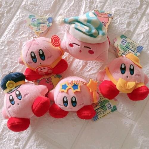 8Cm Mooie Kirby Ster Plushie Sleutelhanger Leuke Mini Gevulde Pop Meisjes Decoratie Peluche Hanger Gift Kinderen Speelgoed