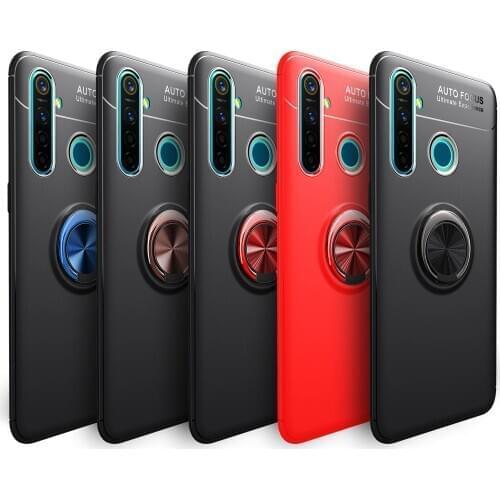 Car Holder Magnet Ring Phone Case Silicone Cover On For Oppo Realmi Realme C2 C3 C 2 3 3C RealmeC3 RealmiC3 3/4 32/64 GB Global