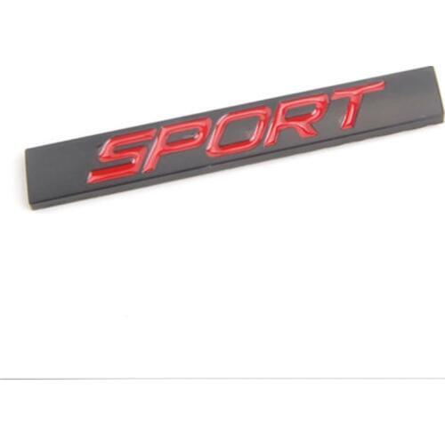 BBQ@FUKA 1pcs Auto Car Metal SPORT Trunk Rear Fender Emblem Badge Sticker Trunk Trim Car Covers Fit For SUV Focus Car-Styling