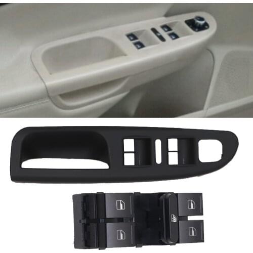 Door Pull Grab Handle For VW Passat B6 2006 2007 2008-2011 HANDLE INSIDE DOOR PANEL HANDLES Window Master Control Switch Panel