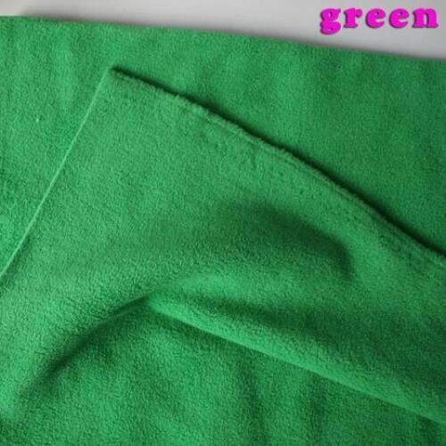 Green double-sided Polar Fleece Fabric anti-pilling Hoodies Blankets Lining Fabric Sold By The Yard Free Shipping