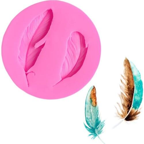 DANMIAONUO Eco-Friendly Bird Feathers Silicone Mold Candy Silicone Soap Mold Cake Decorating Tools Silicone Lace Mat DIY A192780