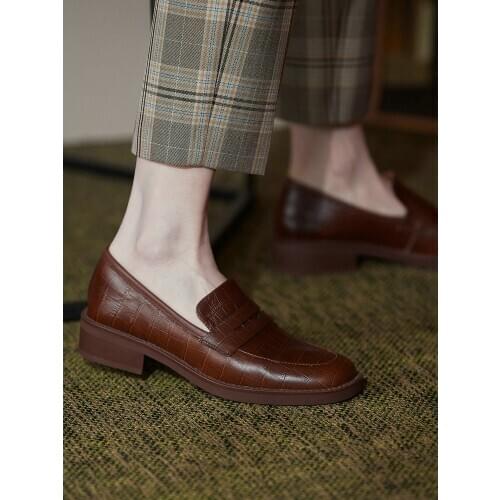 EshtonShero Genuine Leather Fringe Pumps Mules Casual Loafers Shoes Platform Woman Thick Low Heels Round Toe Spring Shoes