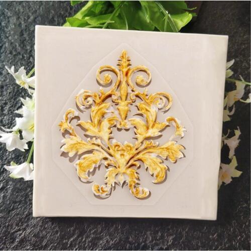 European pattern lace pattern silicone mold fondant cake decoration tool chocolate mold soft candy candy mold J134