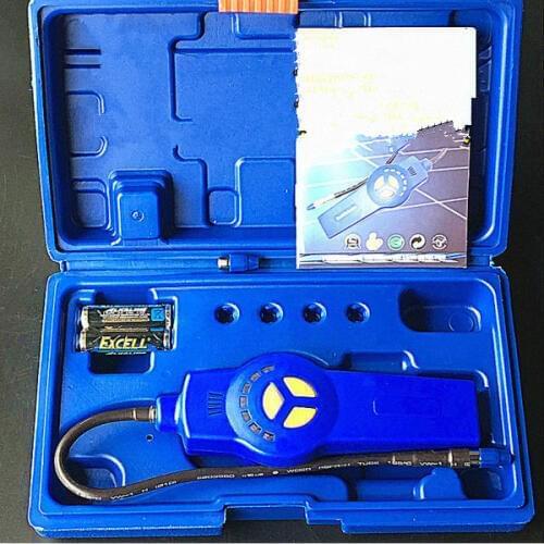 Halogen Gas Detector Alarm Freon CFC HFC HCFC Refrigerant Leakage Halogen Monitor Analyzer Tester Meter R134A HVAC DSA-200