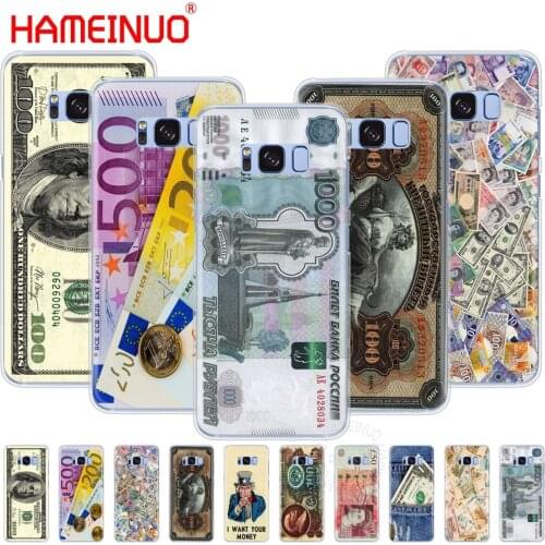 HAMEINUO money cash dollar Ruble cell phone case cover for Samsung Galaxy S9 S7 edge PLUS S8 S6 S5 S4 S3 MINI