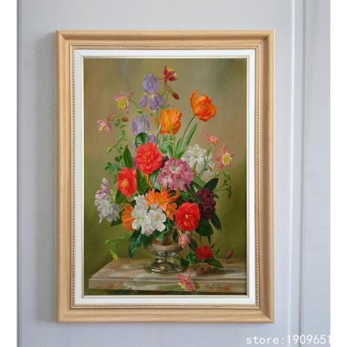Cotton no frame HD still life flowers scenery canvas printings oil painting printed on cotton home wall art decoration pictures