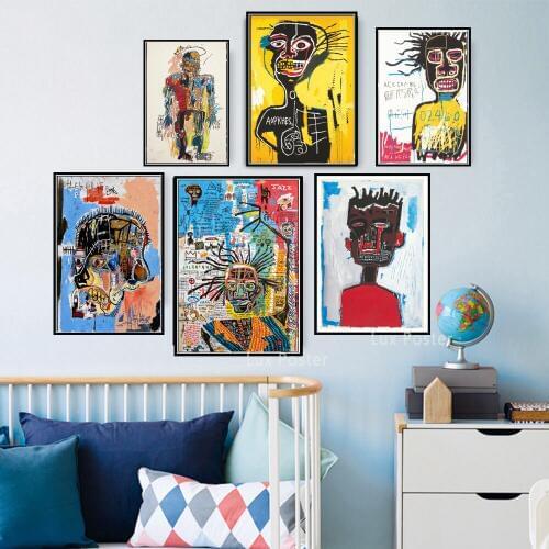 Jean Michel Graffiti Artist Painting Poster And Prints Canvas Modern Wall Art Picture For Living Room Home Decor